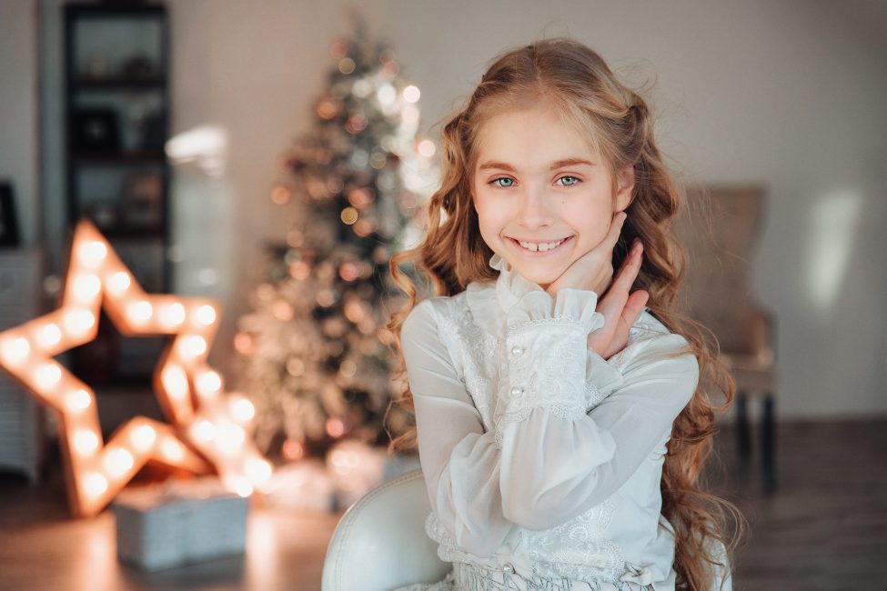 Новогодний детский портрет